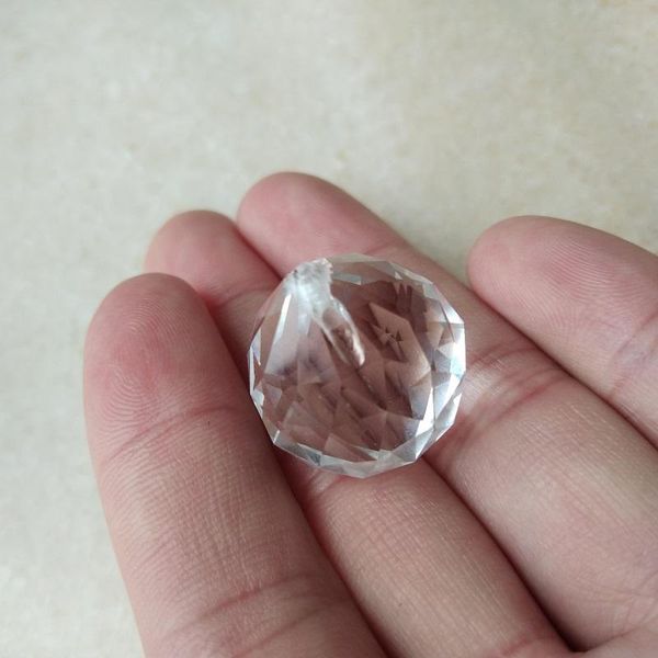 

50pieces/lot 20mm crystal faceted ball with hanging hole chandelier lighting pendant parts