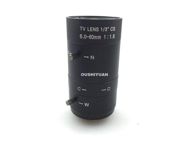 

1/3' 6-60mm manual zoom focal cs cctv hd lens for cameras