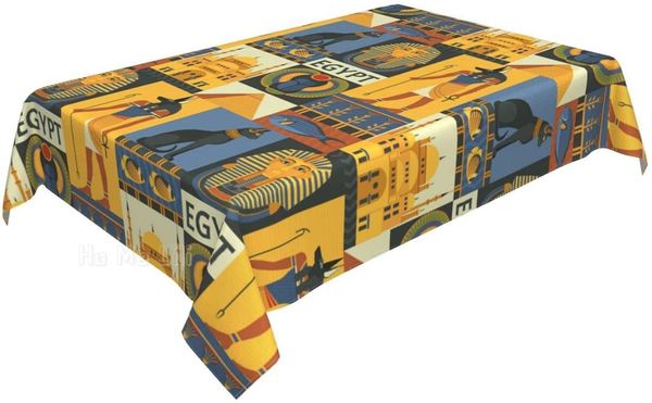 

table cloth ancient egypt tribe series print anti overflow home tablecloth suitable for kitchen dining room outdoor picnic