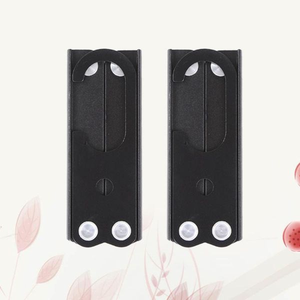 

hangers & racks 2pcs foldable folding clothes creative drying rack travel accessories for outdoor and business trip black
