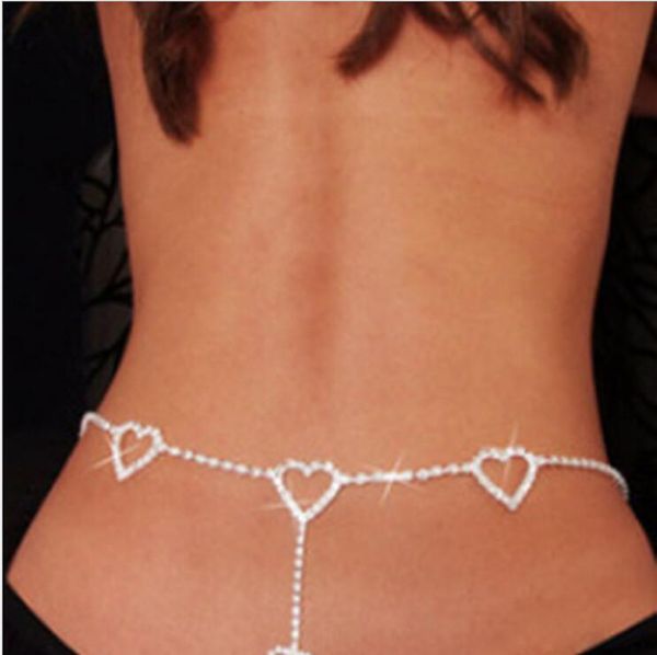 

belts fashion women mini heart wedding belt love waist chain night club disco belly female long crystal jeans dress rhinestone, Black;brown