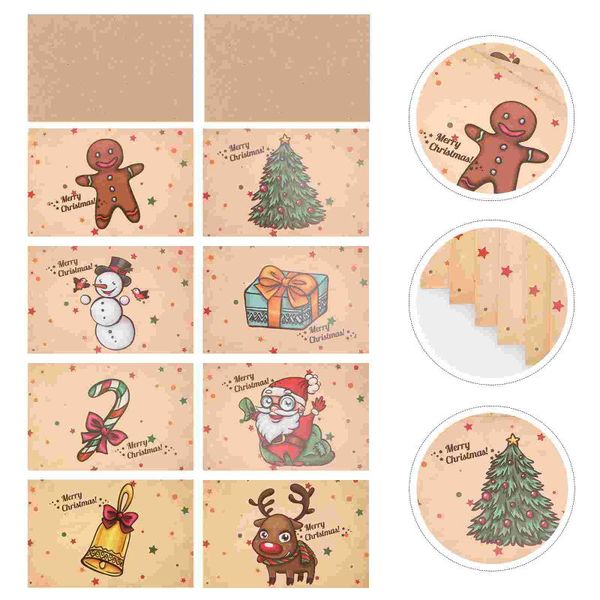 

greeting cards 8 sets of wish set retro blessing envelope (random style)