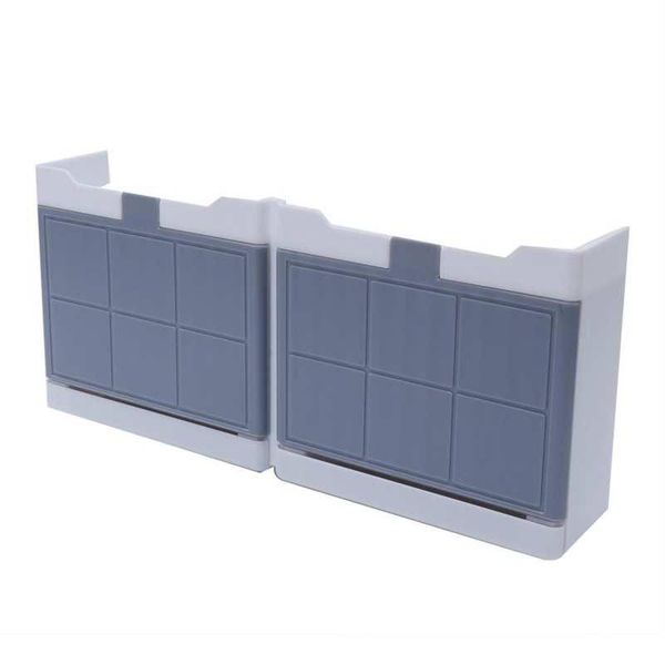 

liquid soap dispenser holder with flip lid hook wall-hanging draining box storage shelf organizer