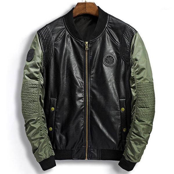 

men's jackets 2021 fashion spring bomber jacket and coats vintage military mens casual male baseball plus size 3xl a552, Black;brown