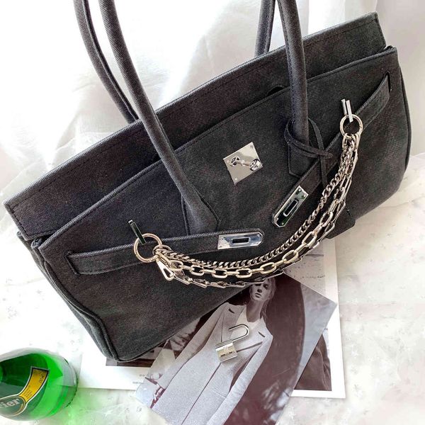 

outlet advanced carry cross feeling armpit bag foreign style chain female large capacity canvas bag yw yw luxurys designers bag