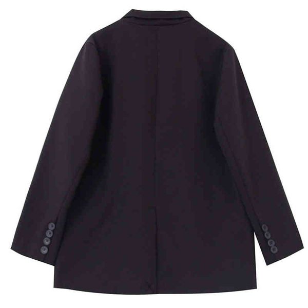 

women's suits & blazers [eam] women black striped big size blazer lapel long sleeve loose fit jacket fashion spring autumn 2022 1de0841, White;black