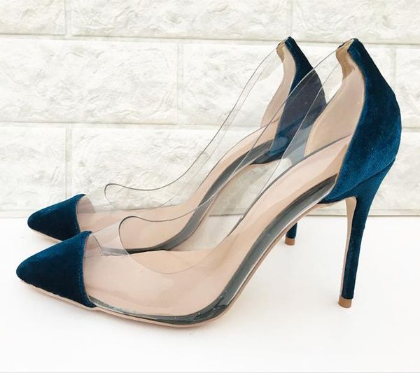 

fashion leather pvc poined toe stiletto high heel shoe pump high-heeled shoes dress, Black
