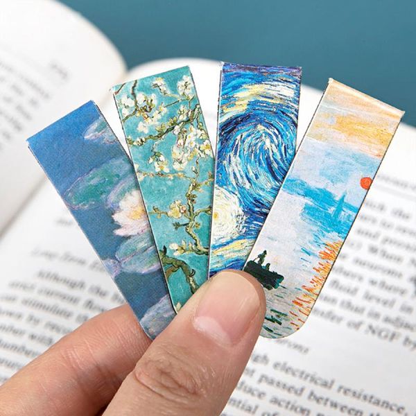 

bookmark 1pcs creative magnetic bookmarks van gogh literature art series diy decoration books mark page stationery student office supply