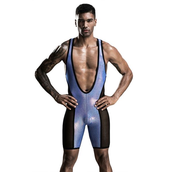 

men bodysuit jockstrap bodywear erotic wrestling singlet leotard jumpsuits suspender teddies underwear 7239, Black;brown