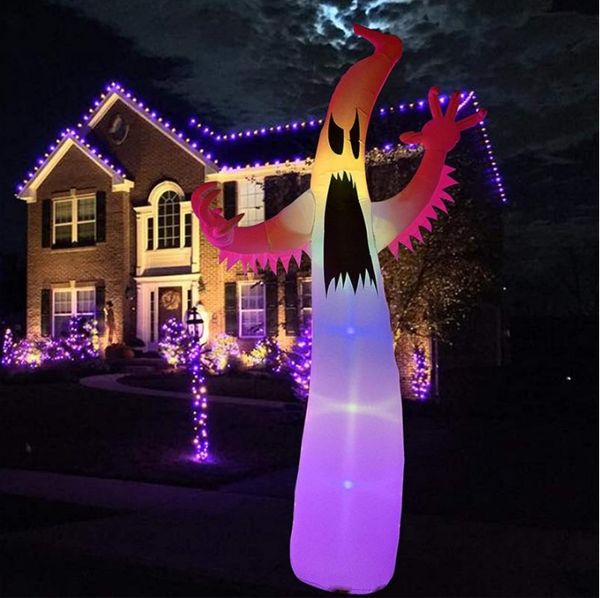 Хэллоуин партии украшения карнивалы страшный надувной призрак безопасный тумблер открытый сцена реквизит встроенные светодиодные светильники декор игрушки