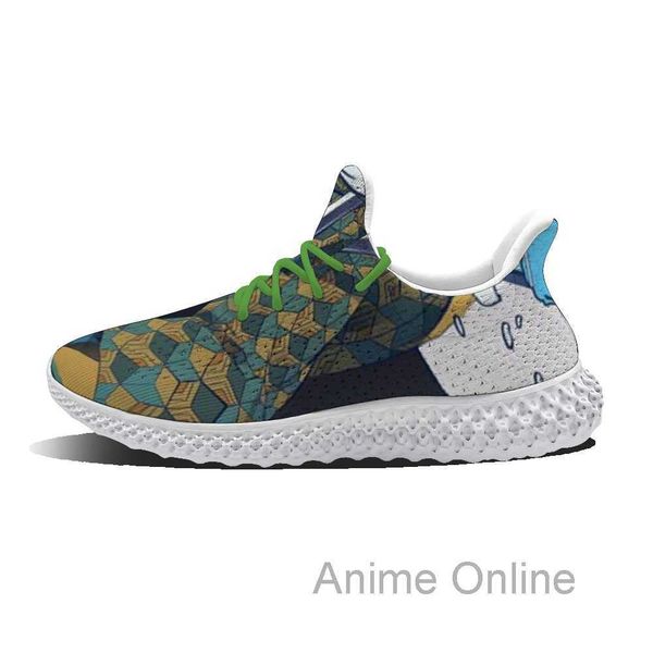 

spring tomioka giyuu anime pattern outdoor flat shoes