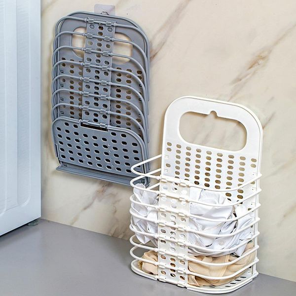 

dirty clothes basket foldable hanging storage rack laundry & organization