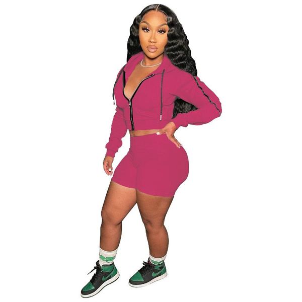 

women's tracksuits fall 2021 solid color hoodie athleisure two-piece suit, Gray