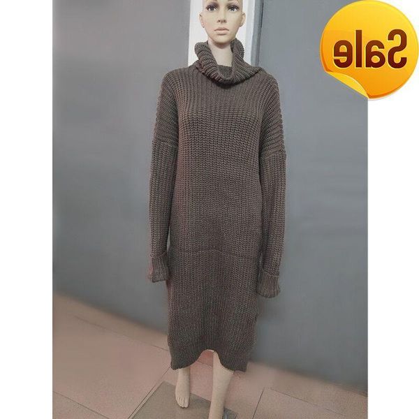 

women's sweaters knitted sweater dress women winter thick vintage korean turtleneck pullovers high slit oversized long pull robe femme, White;black