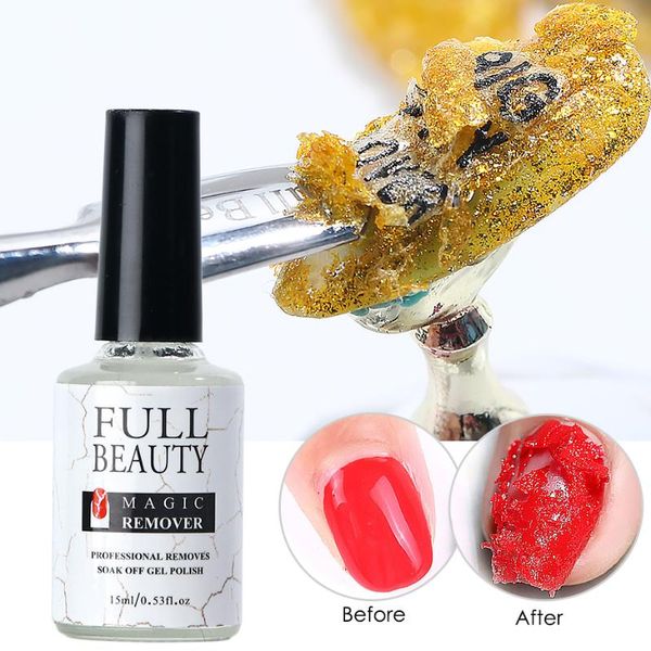 

nail gel 15ml magic remover polish burst fast soak off cleaner varnish sticky layer degreaser manicure tools tr1038, Red;pink