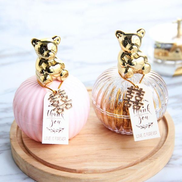 

gift wrap creative box crystal wedding candy gold-plated acrylic european packaging