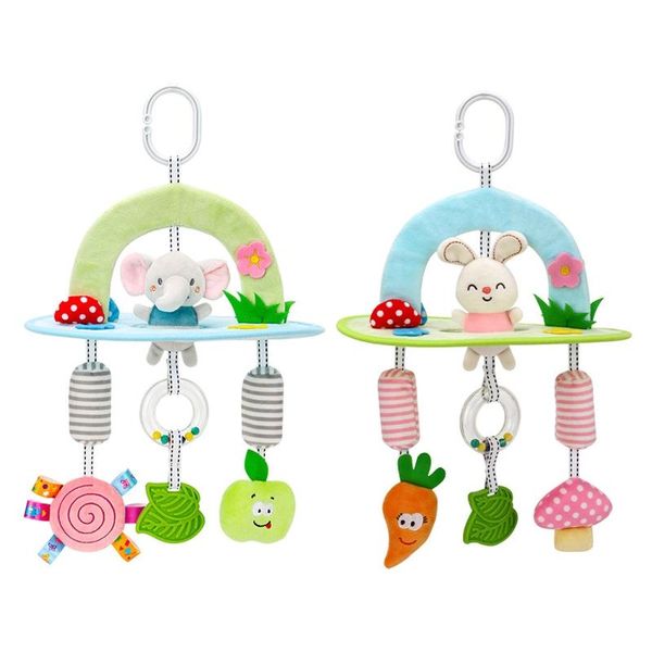 

stroller parts & accessories baby crib musical mobile rattles rotating bed bell plush pendant infants borns soothing educational toys gifts