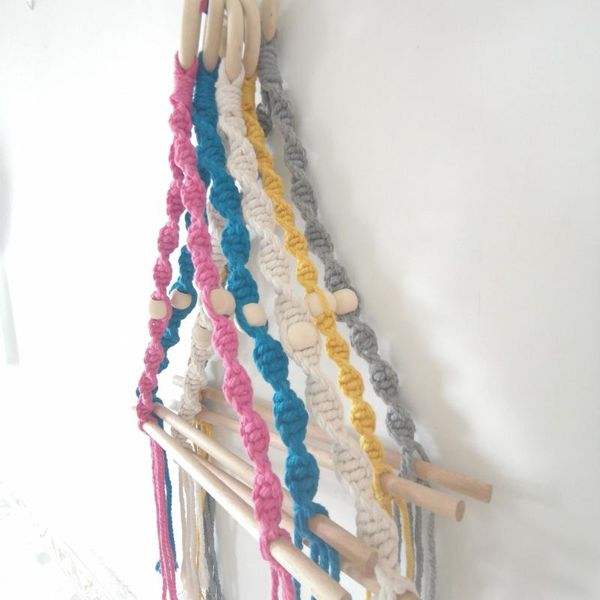 

decorative objects & figurines nordic wind wall hanging stick shelf hand woven tissue bedroom living room decoration accessories