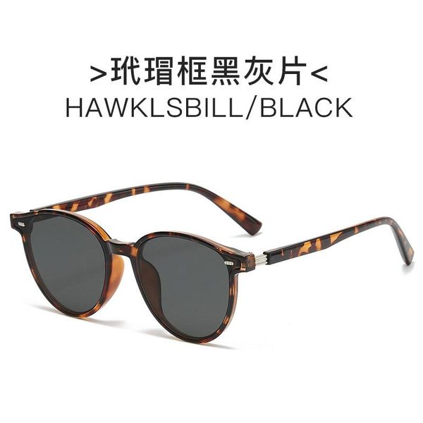 

sunglasses 2021 fashion metal accessories women street glasses round sun men vintage black uv400, White;black
