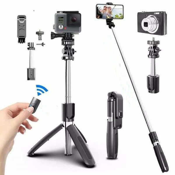 

selfie monopods stick multi-function adjustable bluetooth remote control self-timer pole tripod mobile phone live bracket