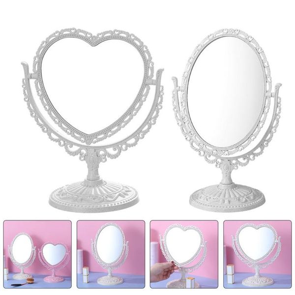 

compact mirrors 2pcs home cosmetic mirror deskmakeup nordic style rotating
