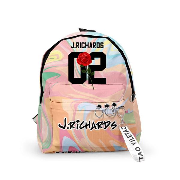 

backpack josh richards simple college wind band key chain zipper