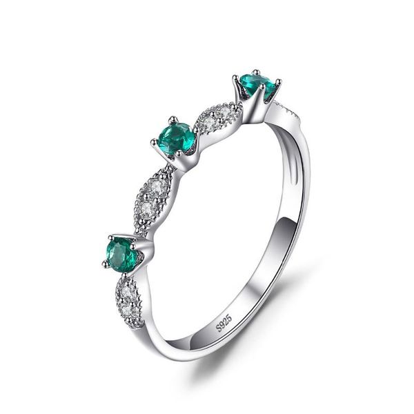 

wedding rings ociki silver color cubic zirconia green crystal cz engagement party jewelry for women girls gift drop, Slivery;golden