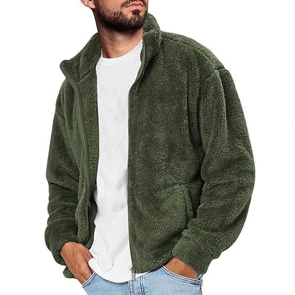 

running jackets jacket coat men warm fleece fuzzy fluffy simple, Black;red