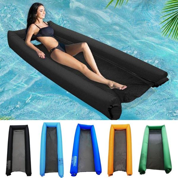 

inflatable floating lounge water hammock float mattress swimming pool bed als88 floats & tubes