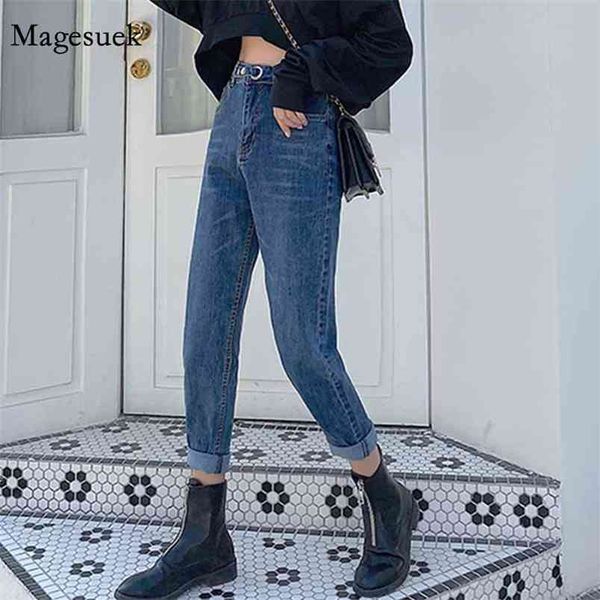 Moda Elastik Skinny Jeans Kadınlar Vinatge Cepler Casual Kadın Yüksek Bel Artı Boyutu Mujer Pantalon Femme 11710 210512