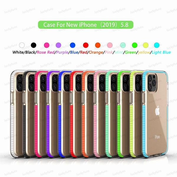 Cyberstore Duas Tom Clear TPU Celular Casos Híbrido Armadura Captura à prova de choque para iphone 11 12 Pro Max Xs XR Samsung Nota 10 S10 Case