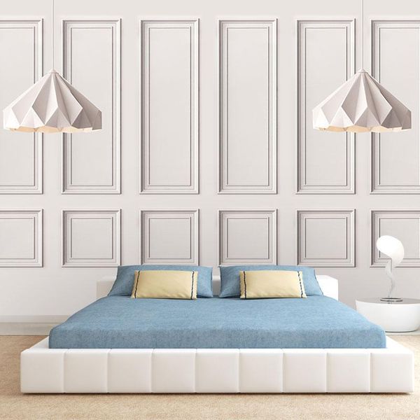 

wallpapers 3d european style plaster line background wall mural modern webcast studio clothing shop self adhesive wallpaper papel de parede