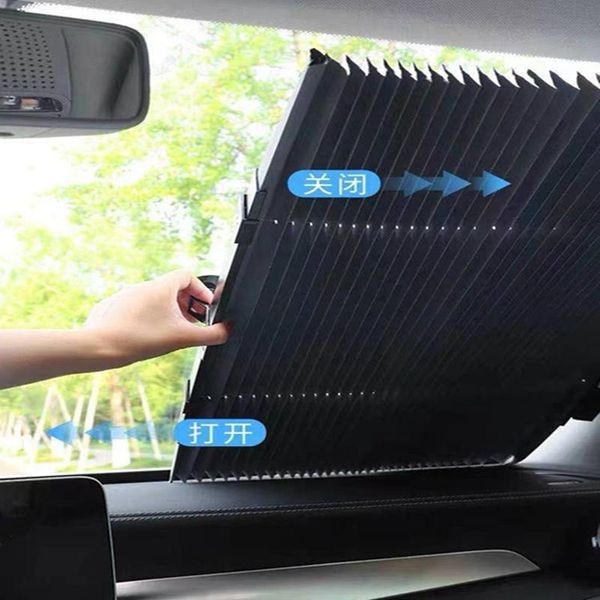

interior decorations car window shading curtain bask in heat insulation retractable board with front windshield artifact