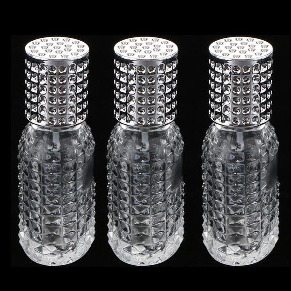 

car air freshener 3pcs glass empty perfume bottle cosmetic spray portable reusable travel sub-bottle