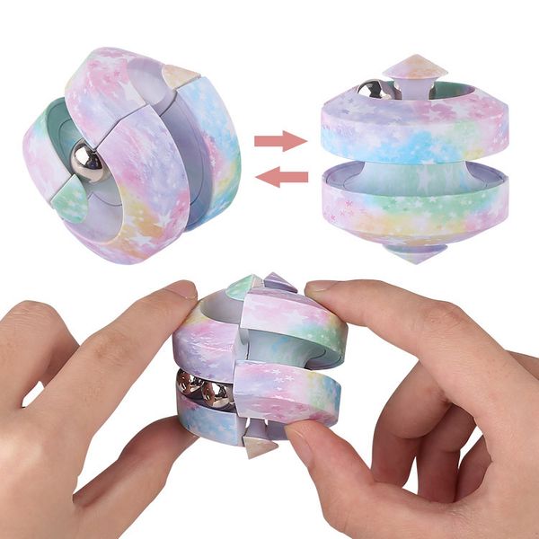 

fingertip gyroscope metal pinball fidget toys creative ball track spinning children's finger decompression toy funny anti-stress gift