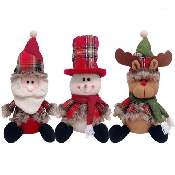 

santa claus/snowman/elk christmas sitting doll xmas tree hanging ornaments1