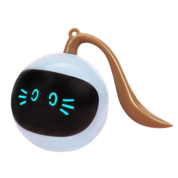 

cat toys 1000mah smart interactive toy usb electric jumping ball self rotating rolling for dog kids