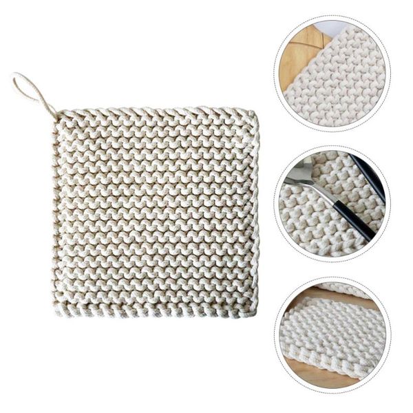 

mats & pads 1pc unique thick pot mat durable square cup cotton pad creative