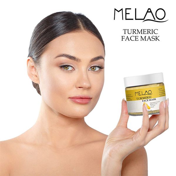 melao turmeric clean moisturizing face mask oil control acne cleansing solid masks hydrating whitening skin care 3pcs