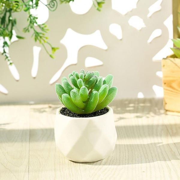 

decorative flowers & wreaths good unique multicolor succulents potted different artificial plant for restaurant