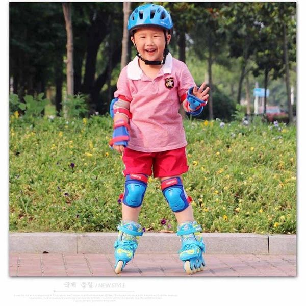 

elbow & knee pads outdoor kid roller skating bicycle helmet breathable skateboard pad set palm safe protection, Black;gray