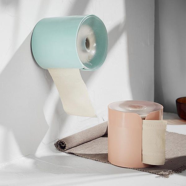 

toilet paper holders tissue box roll holder household wall mount shelf storage bathroom accessories non-perforated rolls