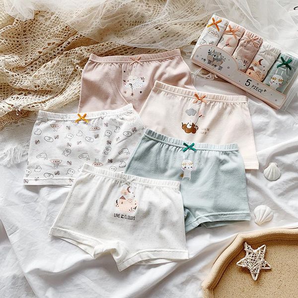 

panties 5pcs/lot girls cotton boxer briefs girl shorts children's kids underwear for 2-14 years gu272, Camo