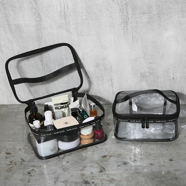 

jvtn laser bags transparent portable washing for women large capacity cosmetic storage storage cosmetic bag