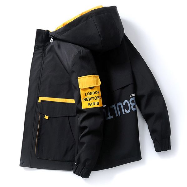 

2021 spring work men's jacket trend casual wear street autumn thin coat short jackets style for men clothes m-3xl size, Black;brown