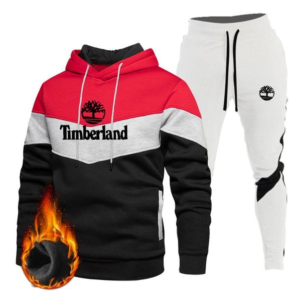 

men's tracksuits 2021autumn winter 2pcs sets tracksuit men hooded sweatshirt+pants pullover hoodie sportwear suit ropa hombre casual ru, Gray