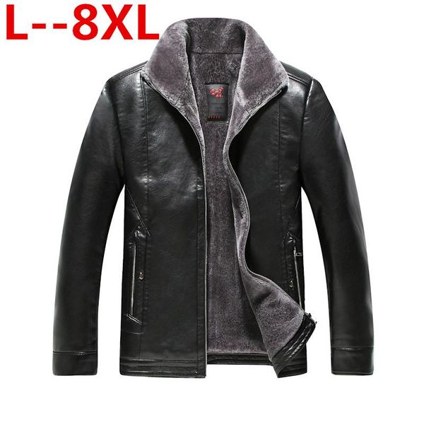 

men's fur & faux plus 8xl 6xl 5x 2021 men genuine leather jacket natural sheepskin flight short winter coat, Black