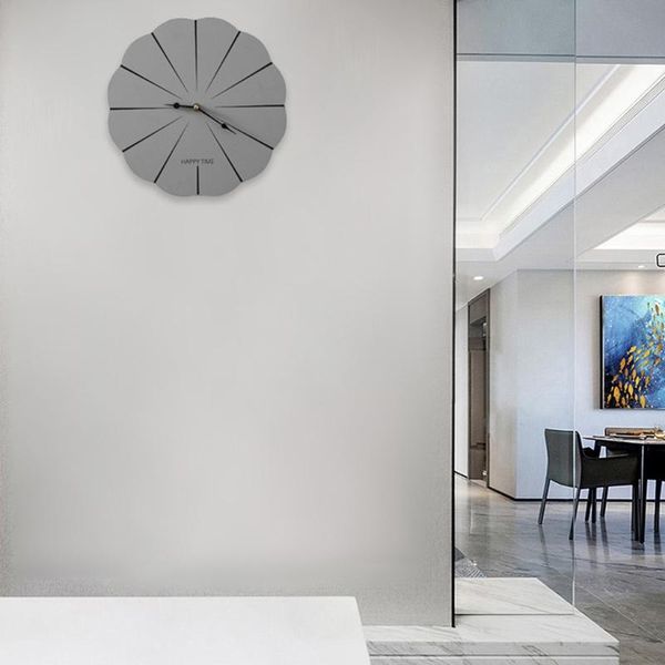 

wall clocks nordic modern simple clock flower/hexagon shape wood mute home decor