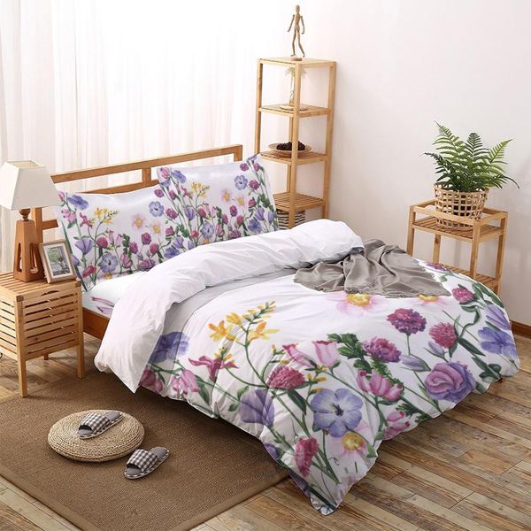 

bedding sets color flower watercolor plant set for bedroom soft bedspreads bed home duvet cover quilt pillowcase