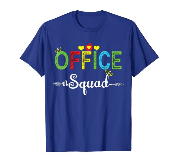 

office squad admin staff group team back to school t shirt, White;black